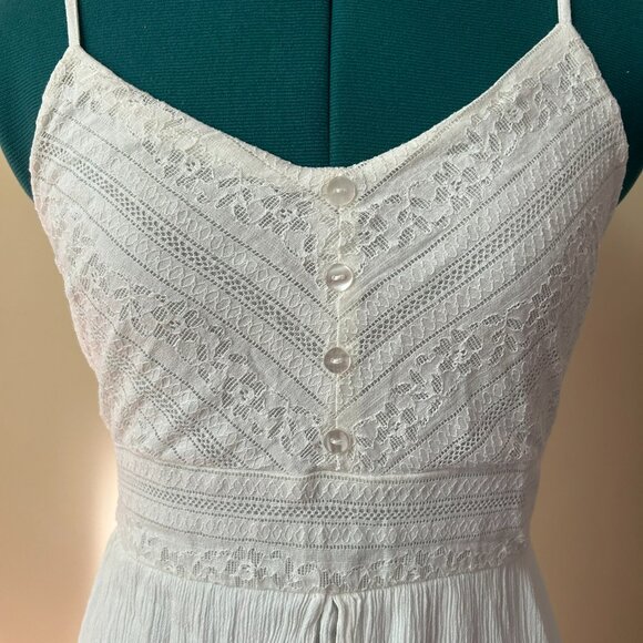 Forever 21 - Ivory short/skirt combination Romper one-piece.  Size Small. - Picture 2 of 8